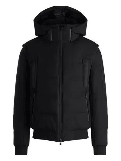 Hugo Boss Hooded Padded Jacket In Black