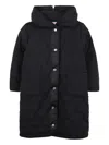 Hugo Boss Hooded Parka In Black