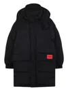 Hugo Boss Hooded Puffer Jacket In Black