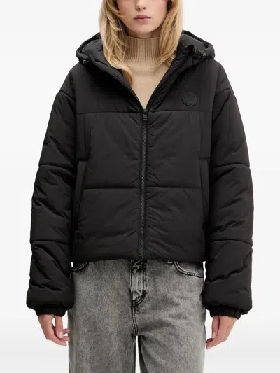 Hugo Boss Hooded Puffer Jacket In Black