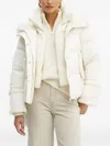 Hugo Boss Hooded Puffer Jacket In Neutral