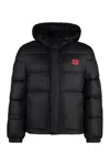 Hugo Boss Hugo Men's Baro 2441 Quilted Hooded Puffer Coat, Black In Black