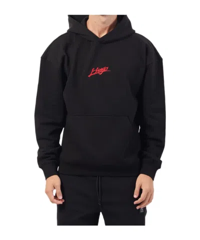 HUGO BOSS HUGO LOGO PRINTED RELAXED FIT TERRY HOODIE