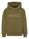 Hugo Boss Hooded Sweatshirt In Green