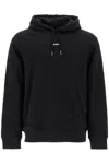Hugo Boss Dapo Logo-print Drawstring Hoodie In Black