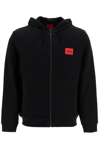 HUGO BOSS HOODED SWEATSHIRT WITH ZIPPER