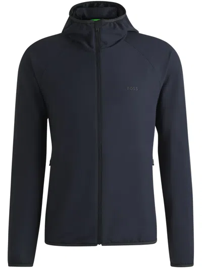 Hugo Boss Kapuzenjacke Mit Reissverschluss In Blau