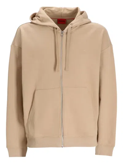 Hugo Boss Hooded Zip-up Sweatshirt In Multi