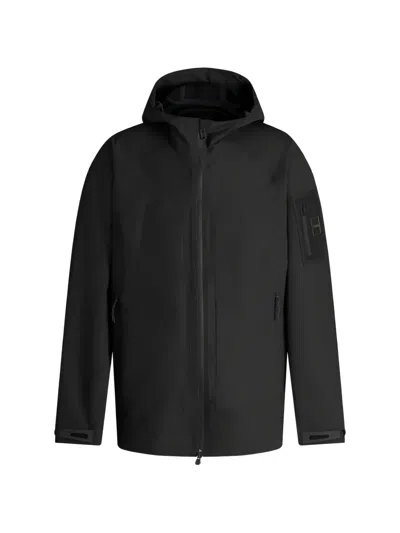 Hugo Boss Water-repellent Polyamide Jacket In Black