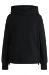Hugo Boss Hoodie With Embroidered Logo In Black