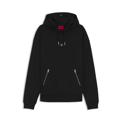 HUGO BOSS HOODIE WITH STACKED LOGO