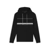Hugo Boss Hoodie With Stripe Details In Black