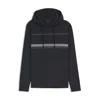 Hugo Boss Hoodie With Stripe Details In Blue