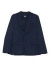 Hugo Boss Houndstooth Suit In Blue