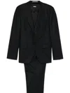 Hugo Boss Single-breasted Virgin Wool Suit In Black