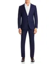 Hugo Boss Boss Huge Windowpane Check Suit In Navy
