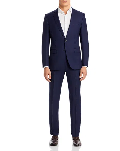 Hugo Boss Huge/genius Solid Slim Fit Suit In Navy