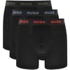 Hugo Boss Hugo 3 Pack Boxers Black In Black