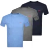 Hugo Boss Hugo 3 Pack Crew Neck T Shirts In Multi