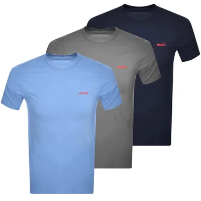 Hugo Boss Hugo 3 Pack Crew Neck T Shirts In Multi