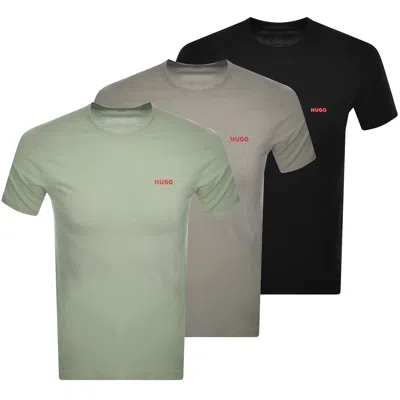Hugo Boss Hugo 3 Pack Crew Neck T Shirts In Multi