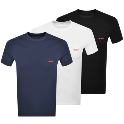Hugo Boss Hugo 3 Pack Crew Neck T Shirts In Multi