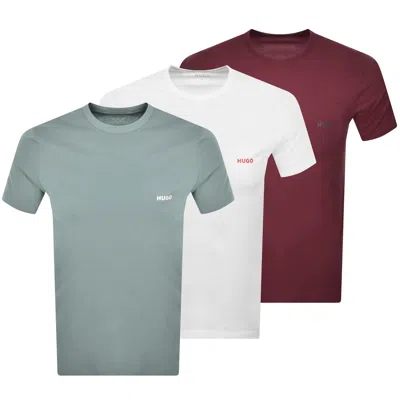 Hugo Boss Hugo 3 Pack Crew Neck T Shirts In Multi