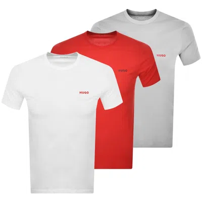 Hugo Boss Hugo 3 Pack Crew Neck T Shirts In White