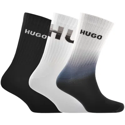 Hugo Boss Hugo 3 Pack Ribbed Socks In Multi
