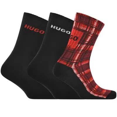 Hugo Boss Hugo 3 Pack Socks In Gift Box Black