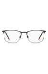 Hugo Boss Hugo 54mm Rectangular Optical Glasses In Black