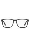 Hugo Boss Hugo 57mm Rectangular Optical Glasses In Black