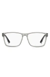 Hugo Boss Hugo 57mm Rectangular Optical Glasses In Gray
