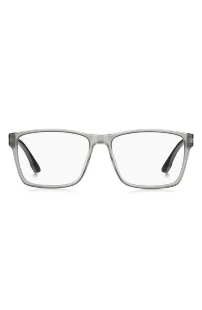 Hugo Boss Hugo 57mm Rectangular Optical Glasses In Gray