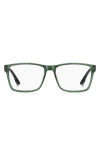 Hugo Boss Hugo 57mm Rectangular Optical Glasses In Green