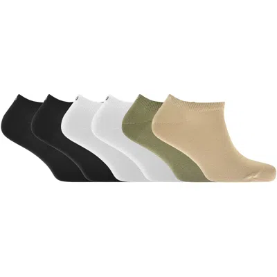 Hugo Boss Hugo 6 Pack Ankle Socks In Multi
