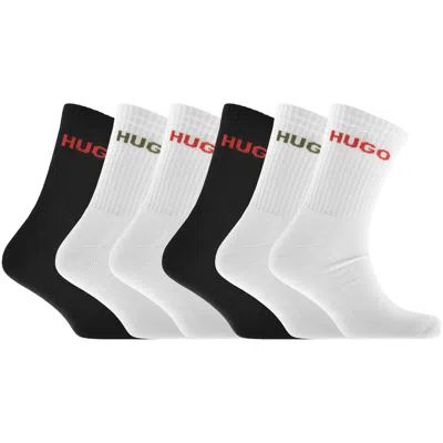 Hugo Boss Hugo 6 Pack Logo Socks In Multi