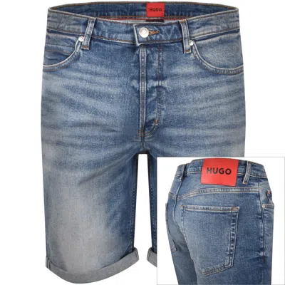 Hugo Boss Hugo 634 Denim Shorts Mid Wash Blue