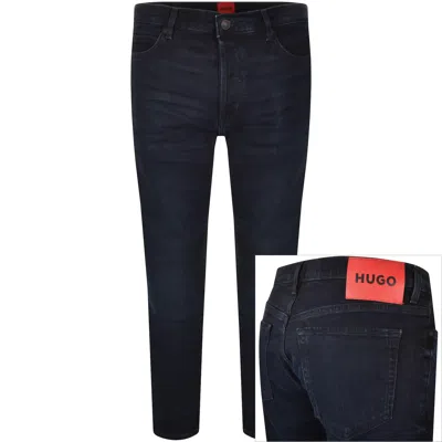 Hugo Boss Hugo 634 Tapered Fit Jeans Dark Wash Navy