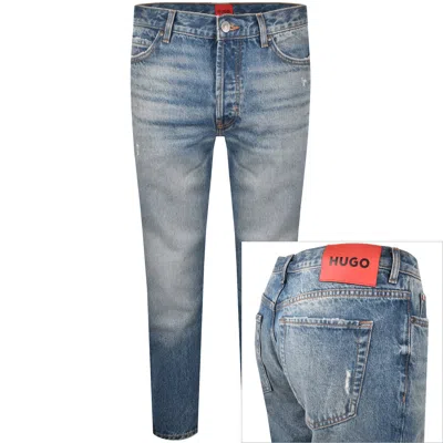 Hugo Boss Hugo 634 Tapered Fit Jeans Mid Wash Blue