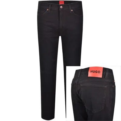 Hugo Boss Hugo 708 Slim Fit Jeans Dark Wash Blue In Black
