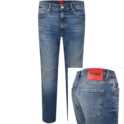 Hugo Boss Hugo 708 Slim Fit Jeans Mid Wash Blue