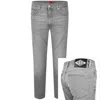 Hugo Boss Hugo 708 Slim Fit Mid Wash Jeans Grey In Grey