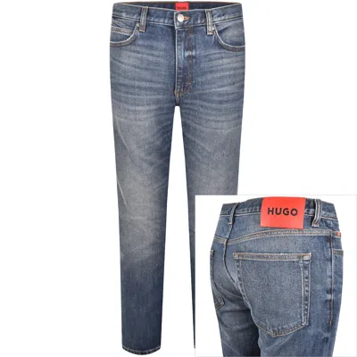 Hugo Boss Hugo 734 Extra Slim Jeans Mid Wash Blue