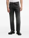 Hugo Boss Hugo 840 Five-pocket Jeans In Black