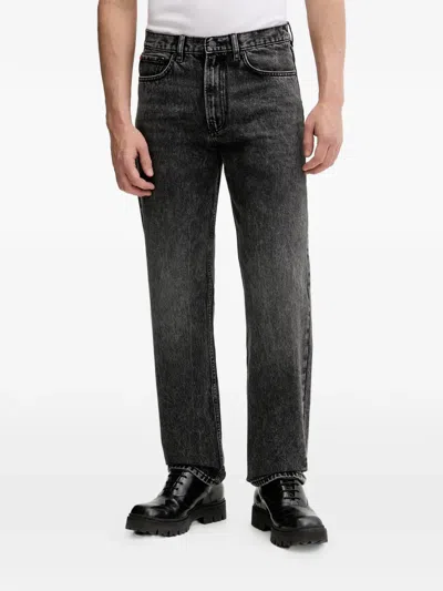 Hugo Boss Hugo 840 Five-pocket Jeans In Black