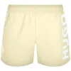Hugo Boss Hugo Abas Swim Shorts Yellow In Yellow