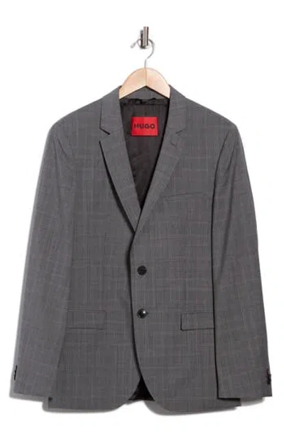 Hugo Boss Hugo Arti Plaid Wool Sport Coat In Gray