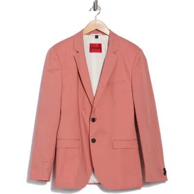 Hugo Boss Hugo Arti Stretch Cotton Sport Coat In Pink