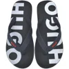 Hugo Boss Hugo Arvel Flip Flops Dark Blue In Navy